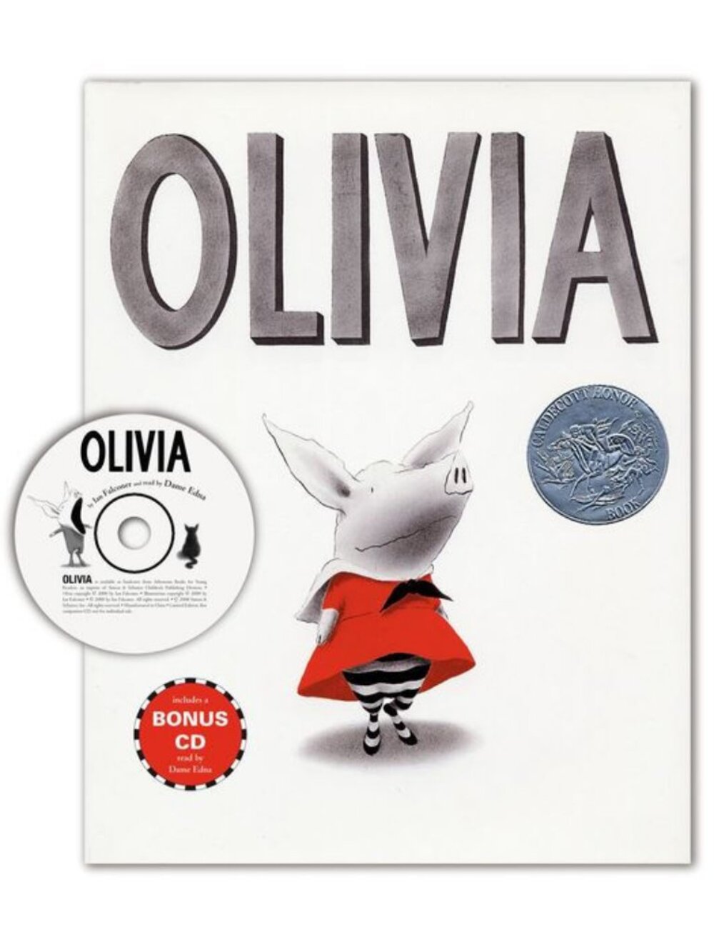 Olivia Hardcover Book with Bonus CD